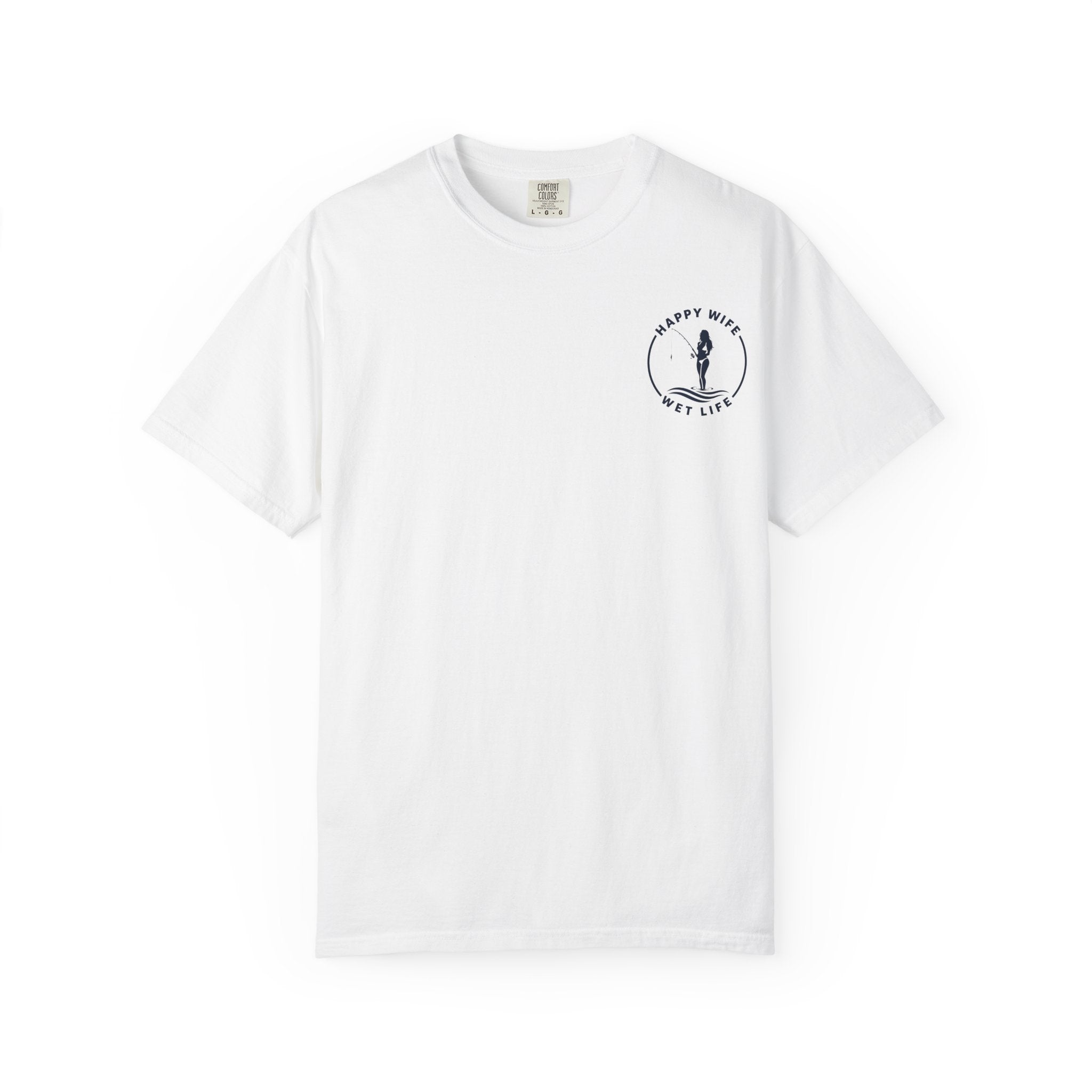 Women Fishing Graphic T-Shirt — "Rhythm of the Cast" Garment-Dyed Tee