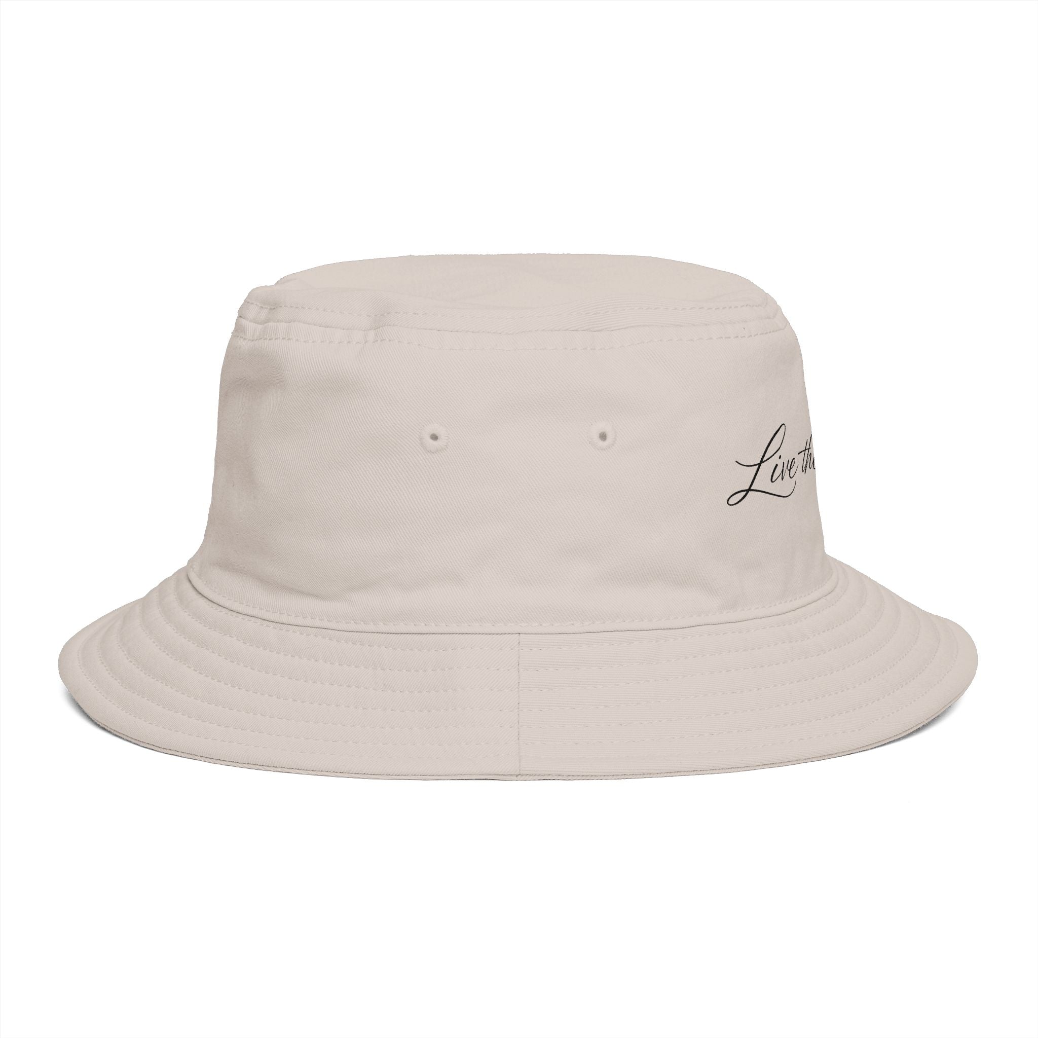 Bucket Hat — "Live the Wet Life" Embroidered Beach Bucket Hat