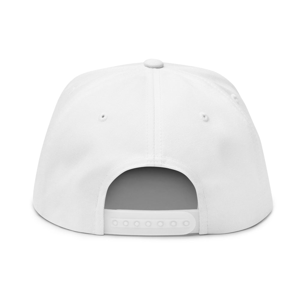 Flat Bill Cap — "Live the Wet Life" Embroidered Snapback (Fishing & Beach Lifestyle)
