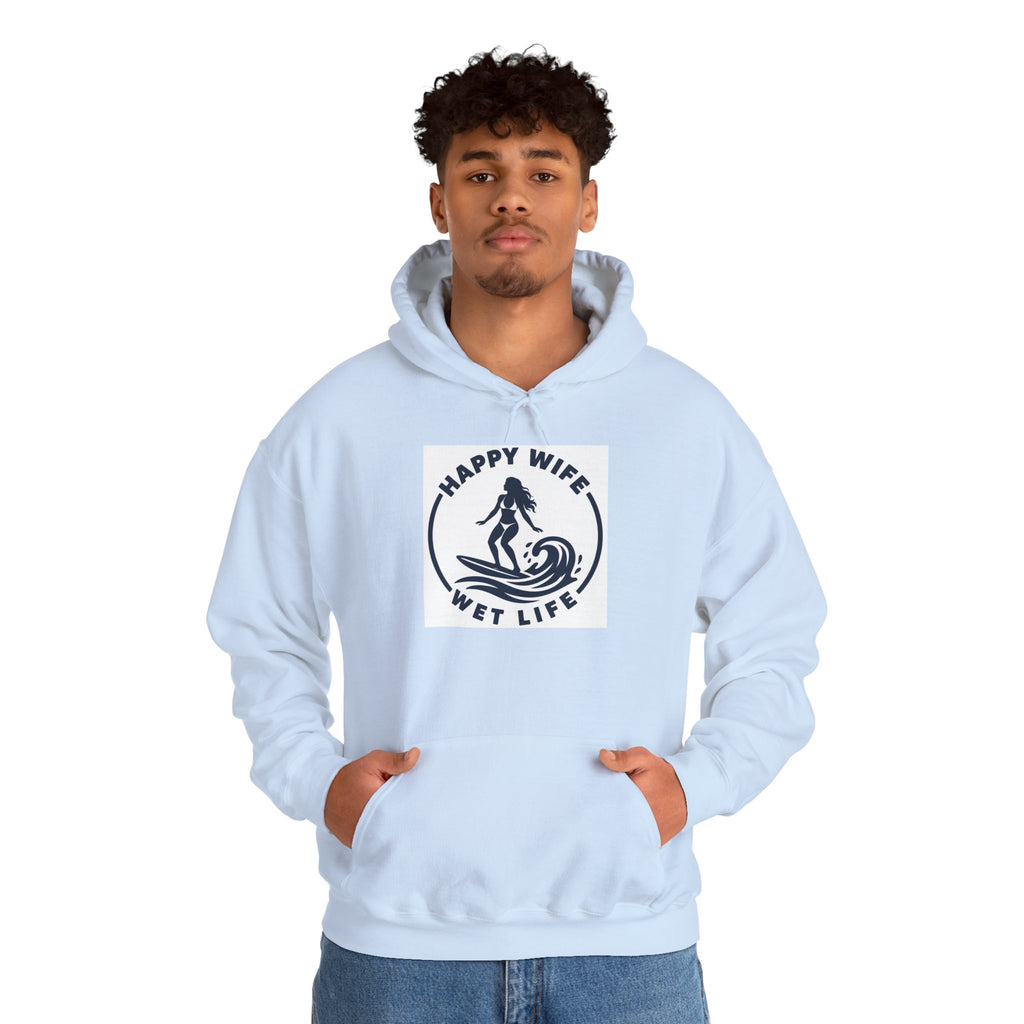 Unisex Heavy Blend™ Hooded Woman Surfing Sweatshirt