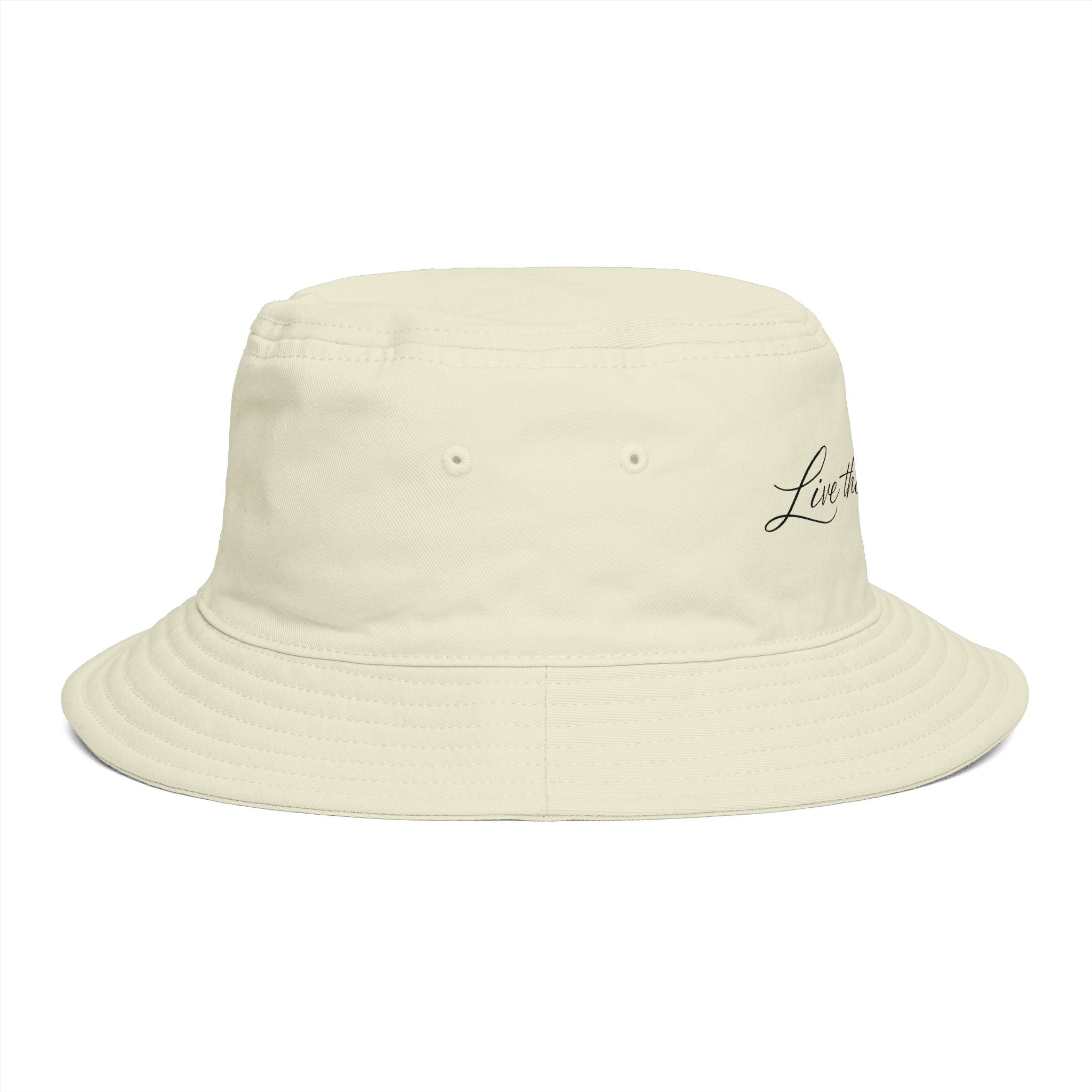 Bucket Hat — "Live the Wet Life" Embroidered Beach Bucket Hat