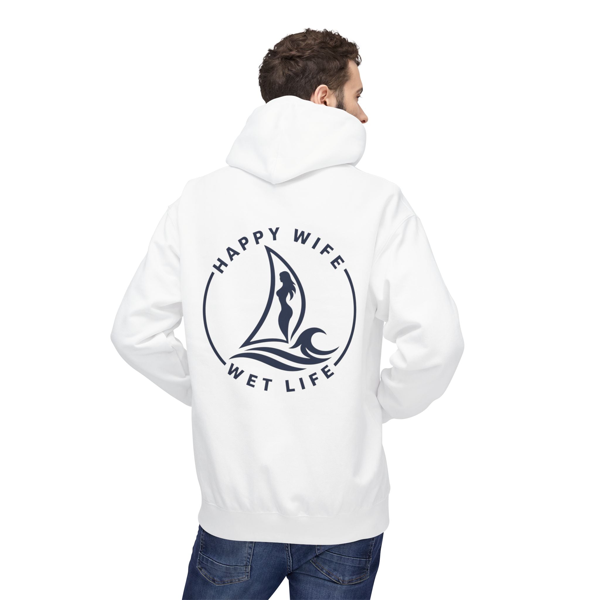 "Happy Life Wet Life" Nautical Graphic Pullover