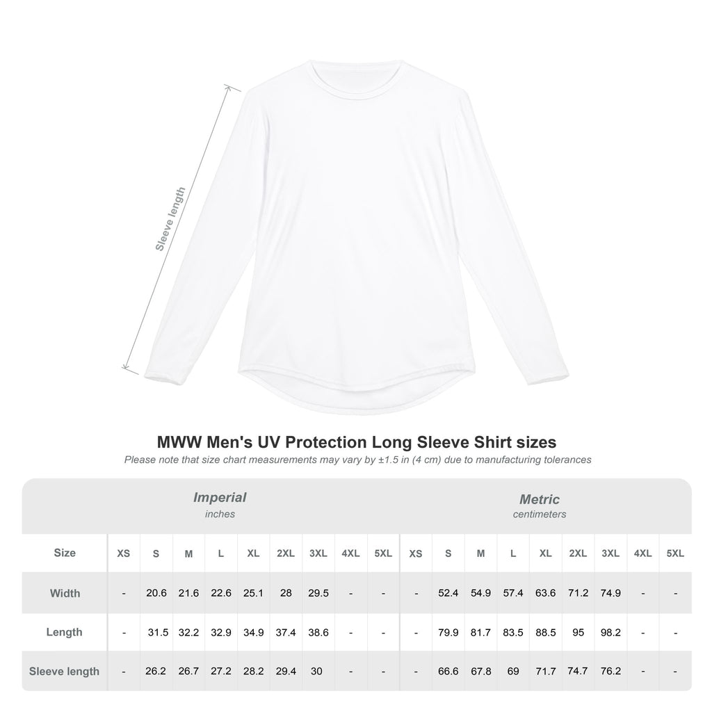 Men's UV Protection Long Sleeve Shirt — "Happy Wife Wet Life" Coastal Sun Shirt