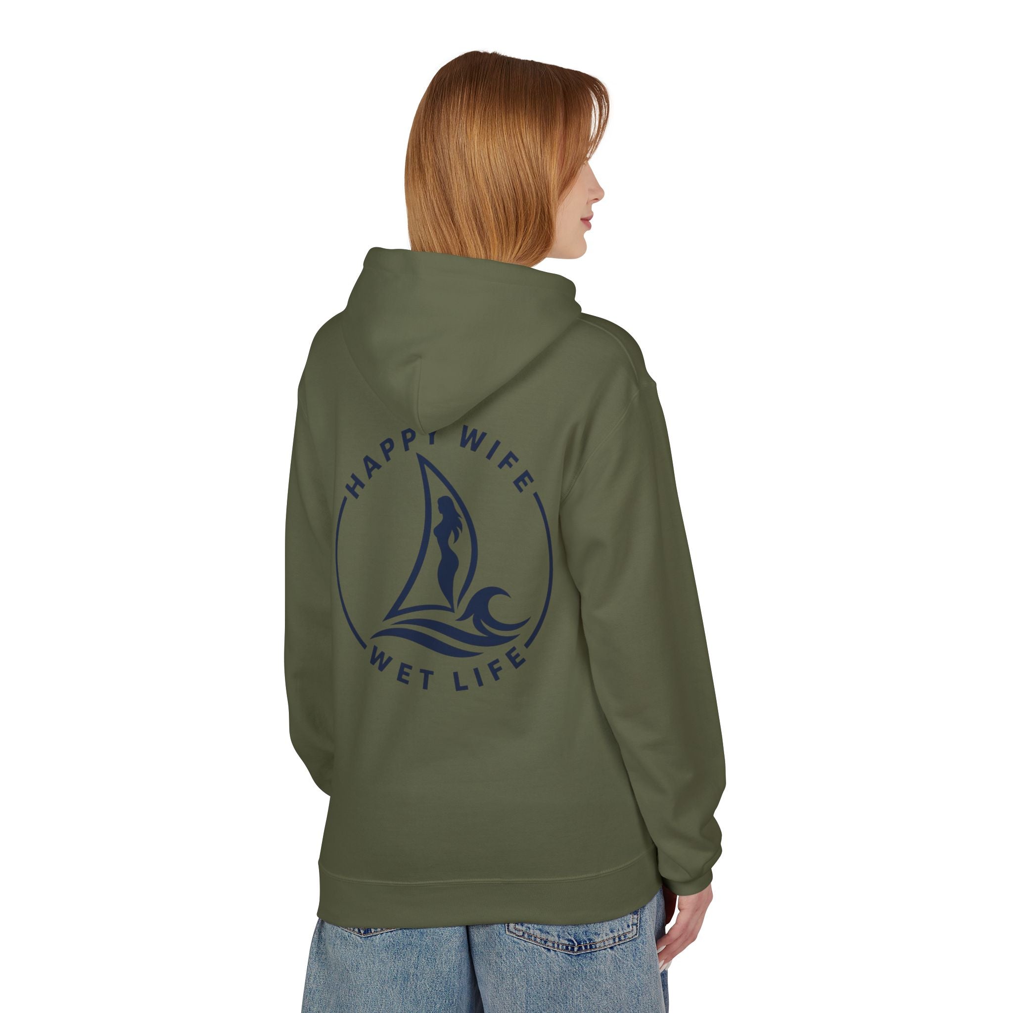 "Happy Life Wet Life" Nautical Graphic Pullover