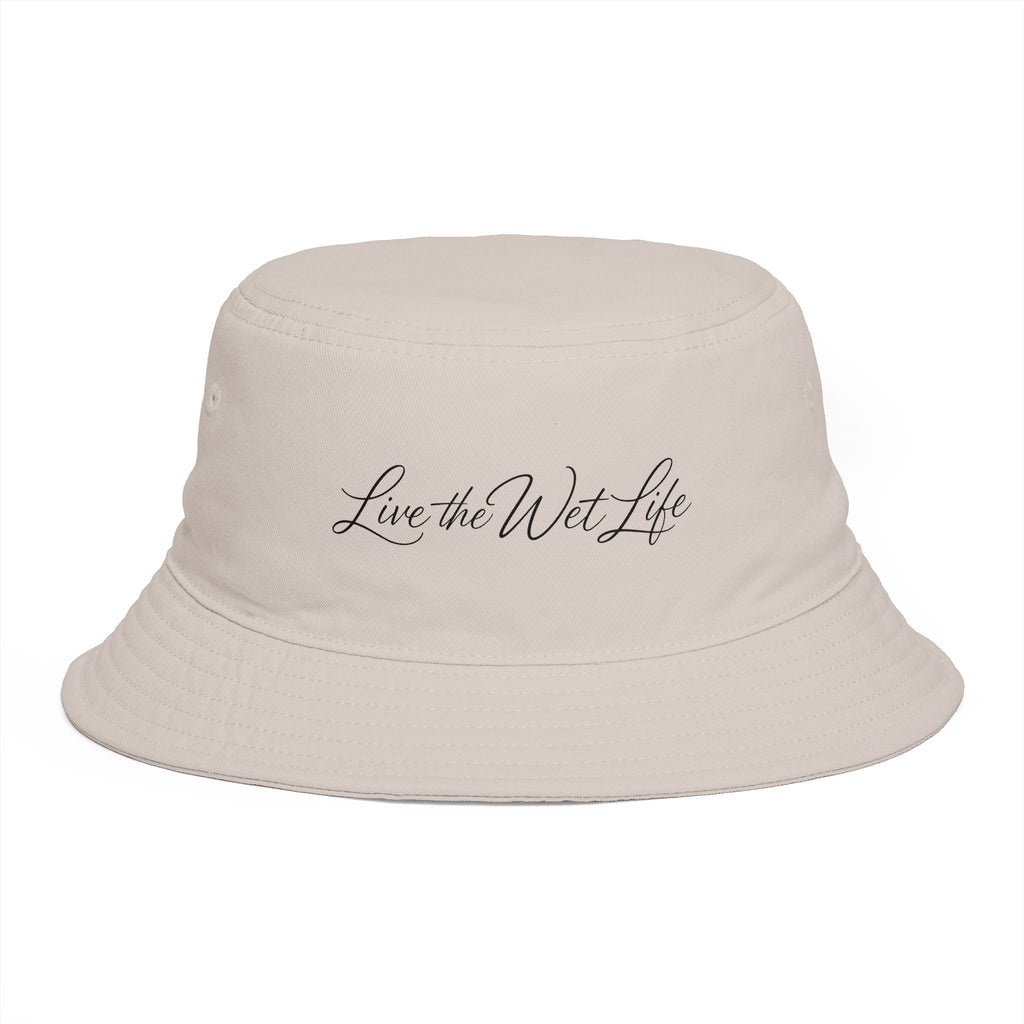Bucket Hat — "Live the Wet Life" Embroidered Beach Bucket Hat