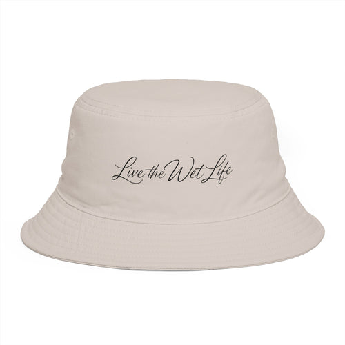 Bucket Hat — "Live the Wet Life" Embroidered Beach Bucket Hat