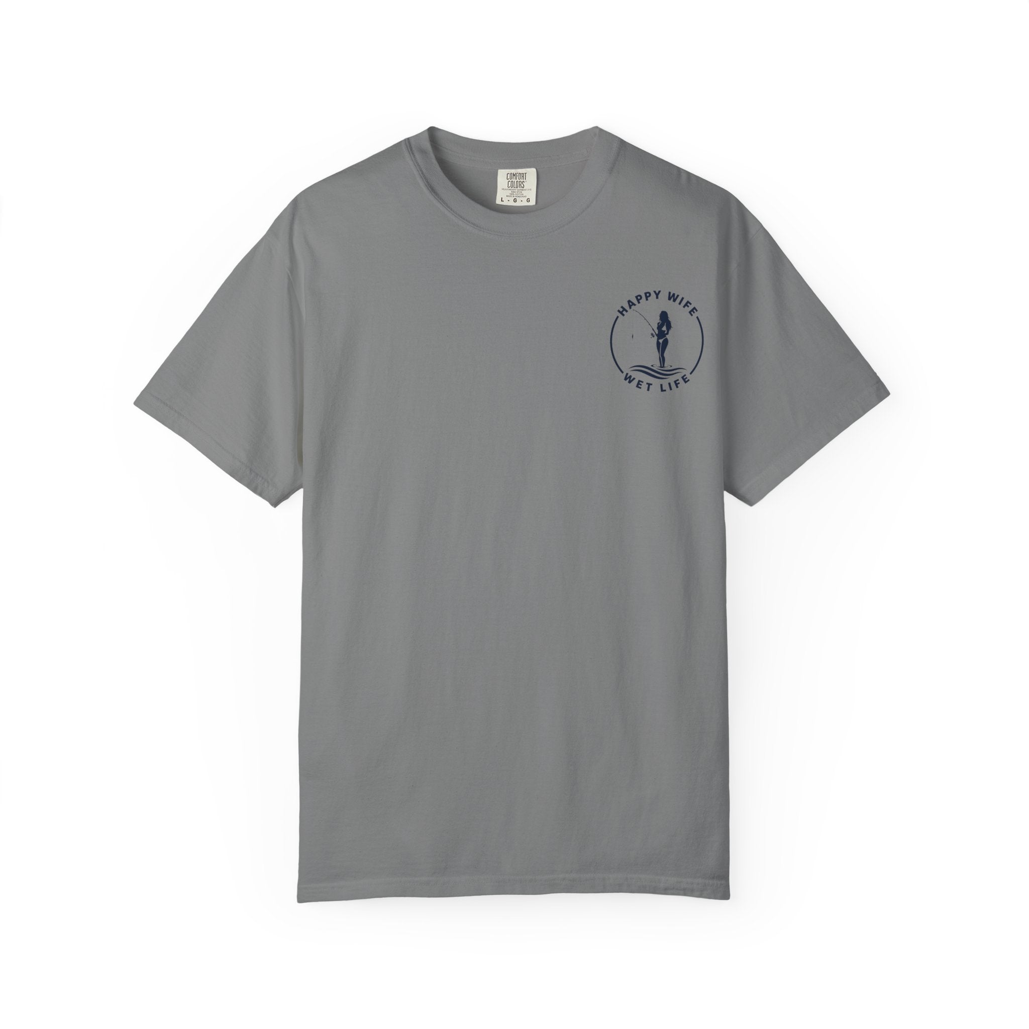 Women Fishing Graphic T-Shirt — "Rhythm of the Cast" Garment-Dyed Tee