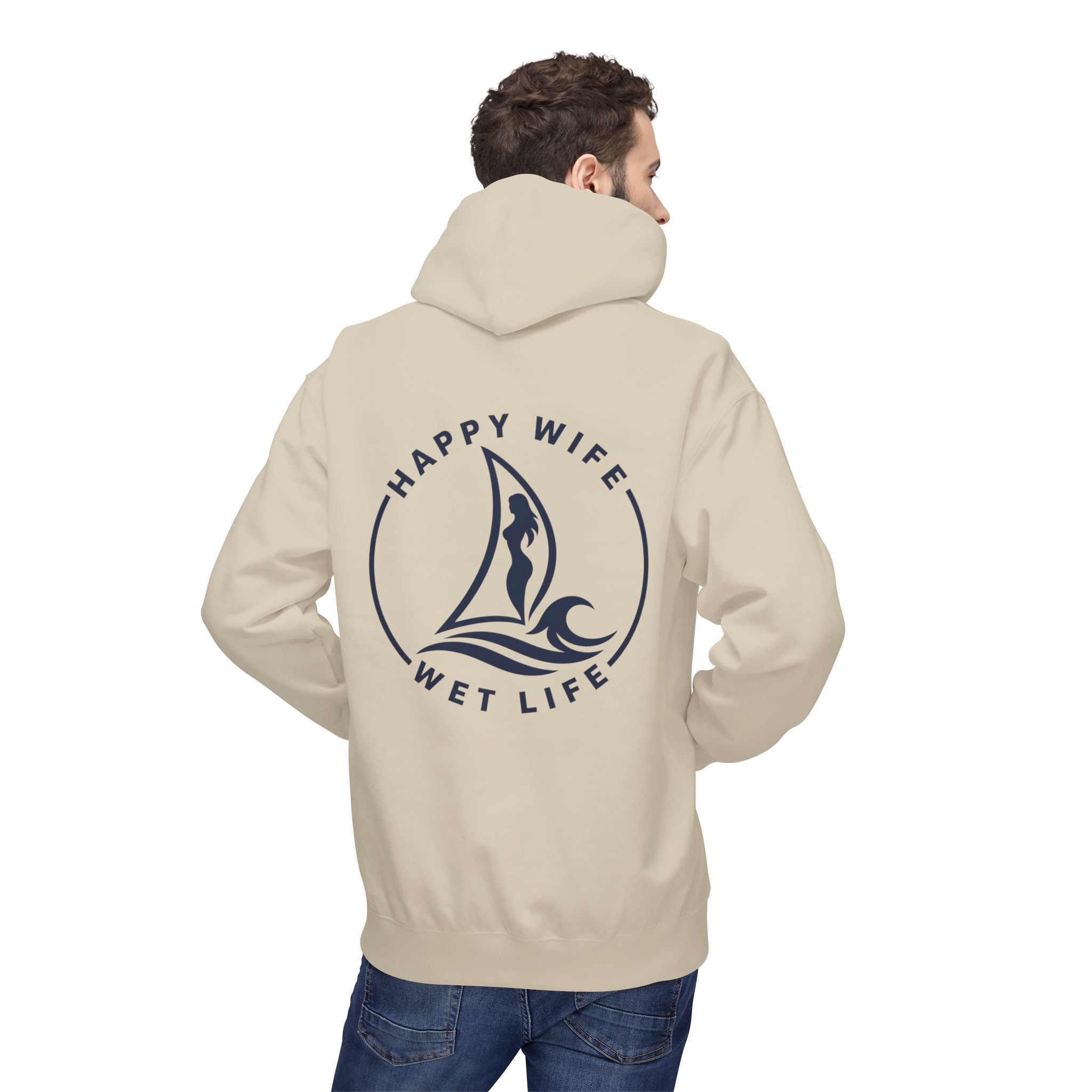 "Happy Life Wet Life" Nautical Graphic Pullover