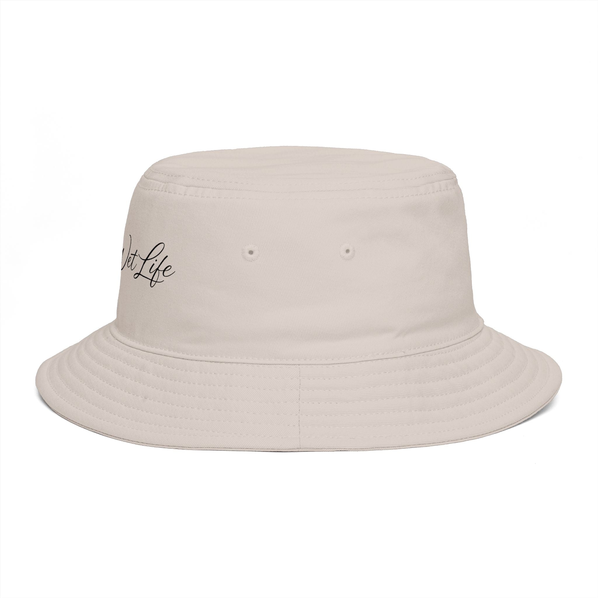 Bucket Hat — "Live the Wet Life" Embroidered Beach Bucket Hat