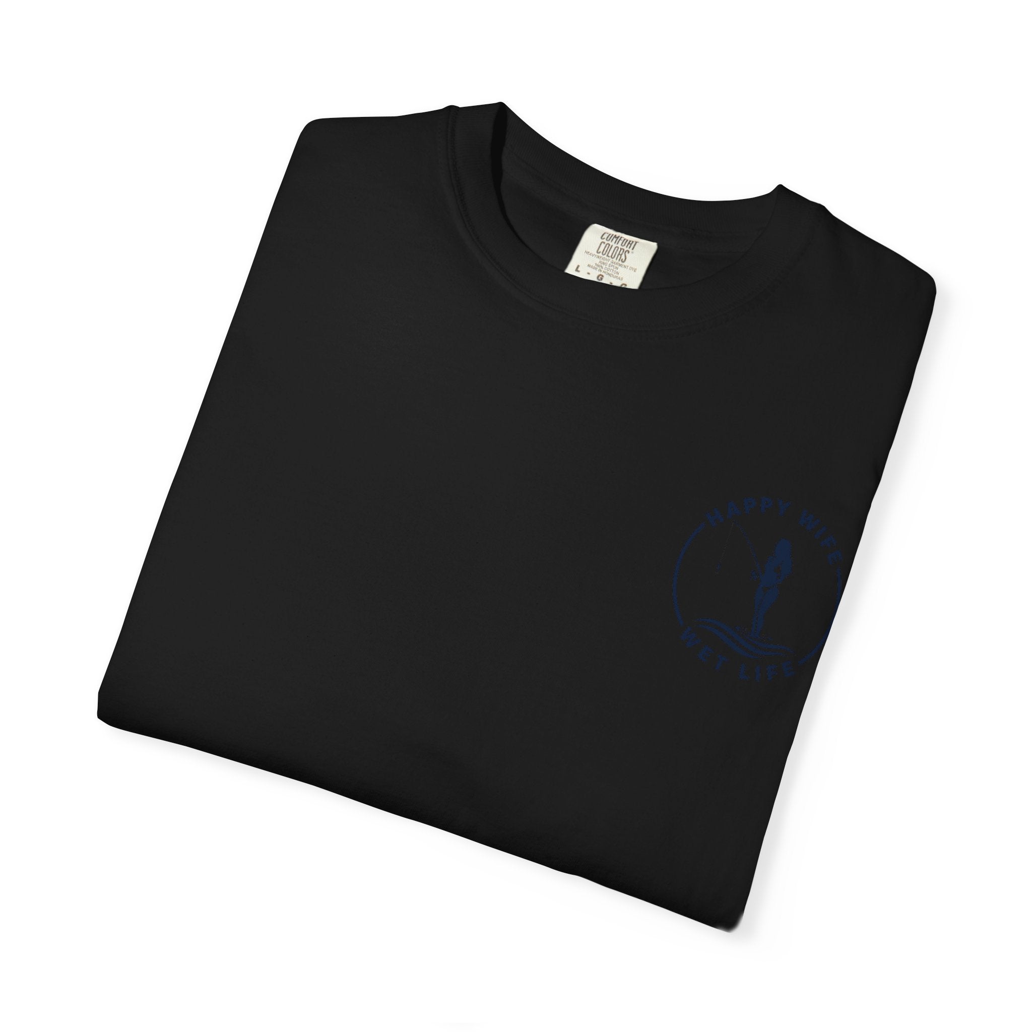 Women Fishing Graphic T-Shirt — "Rhythm of the Cast" Garment-Dyed Tee