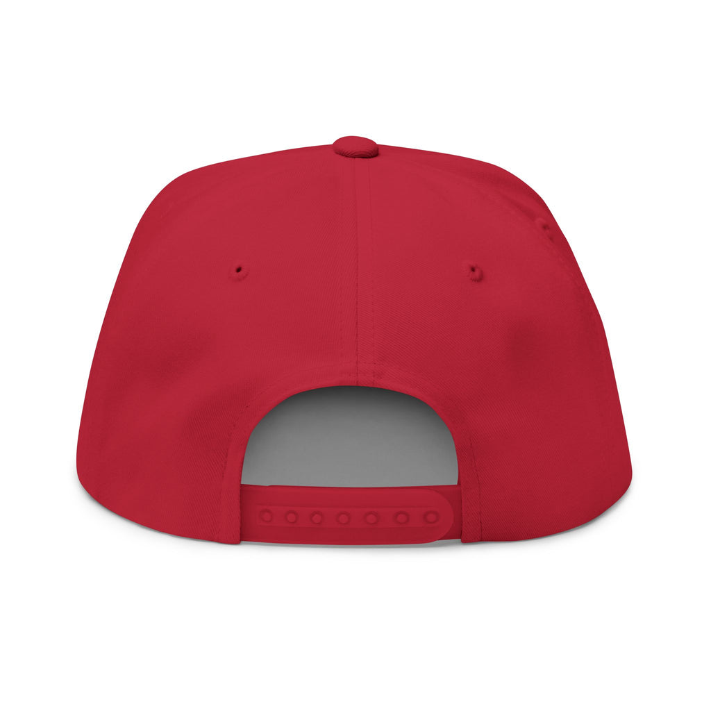 Flat Bill Cap — "Live the Wet Life" Embroidered Snapback (Fishing & Beach Lifestyle)