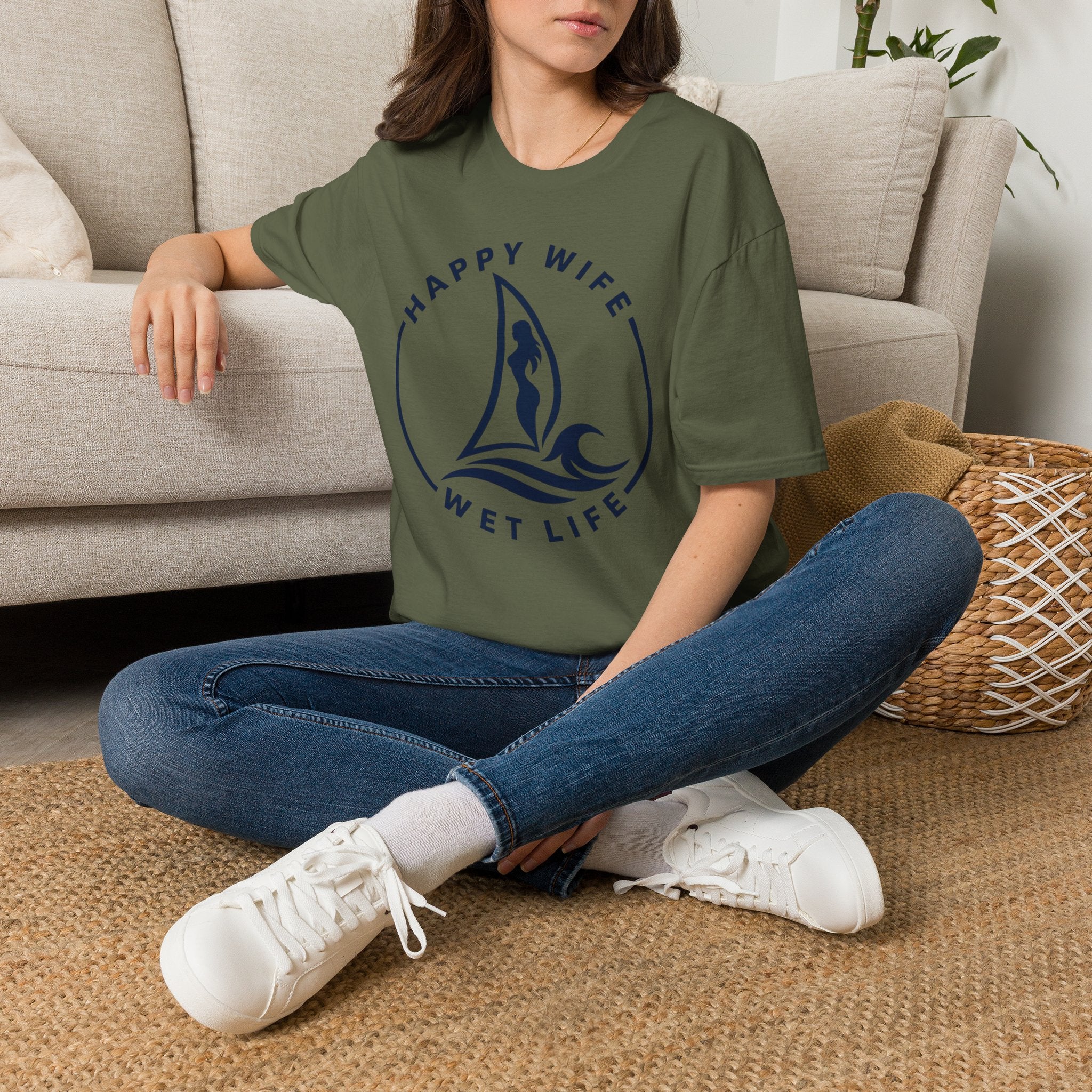 Unisex Happy Wife Wet Life T-Shirt — Brand Graphic Tee