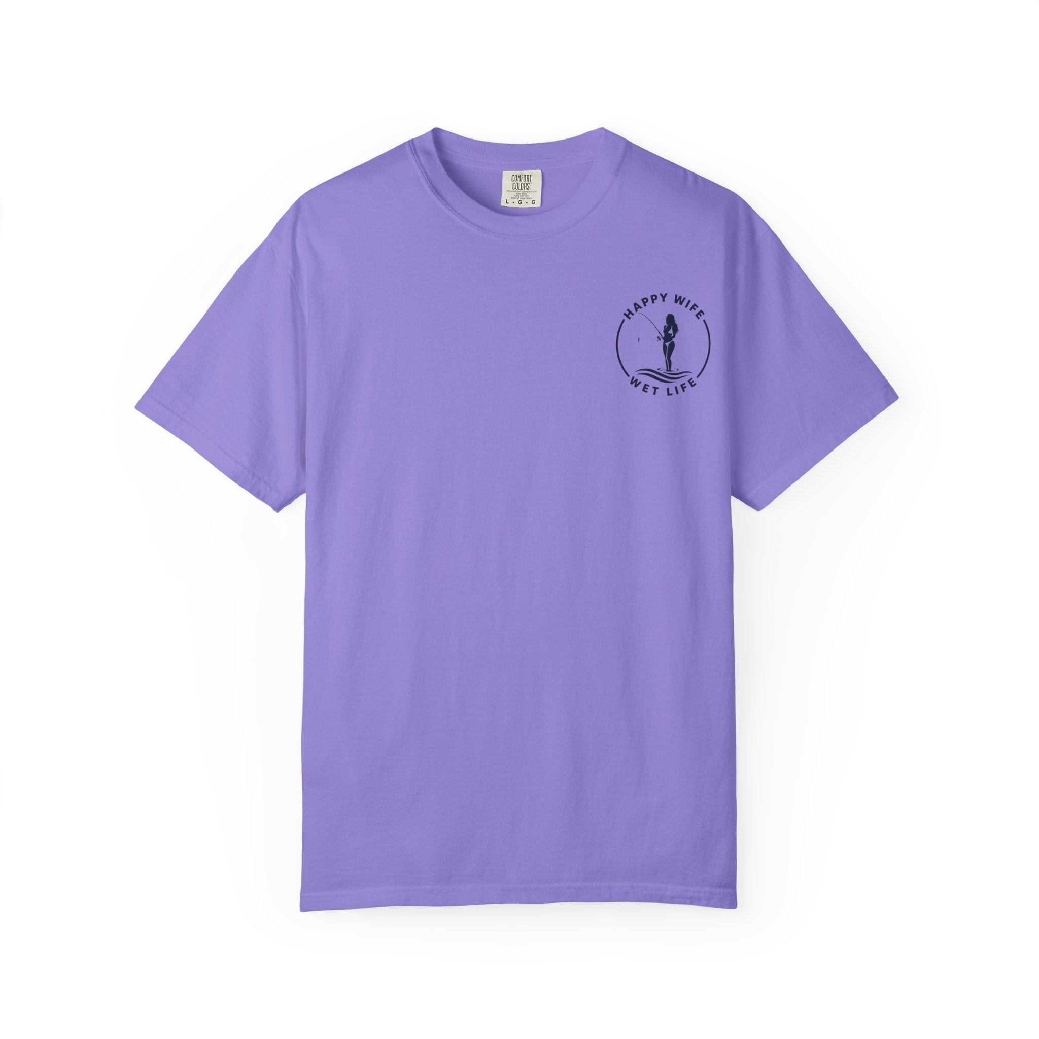 Women Fishing Graphic T-Shirt — "Rhythm of the Cast" Garment-Dyed Tee