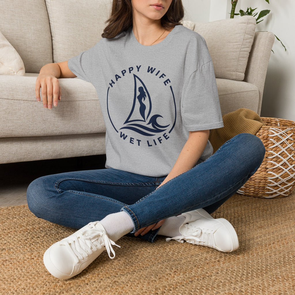 Unisex Happy Wife Wet Life T-Shirt — Brand Graphic Tee