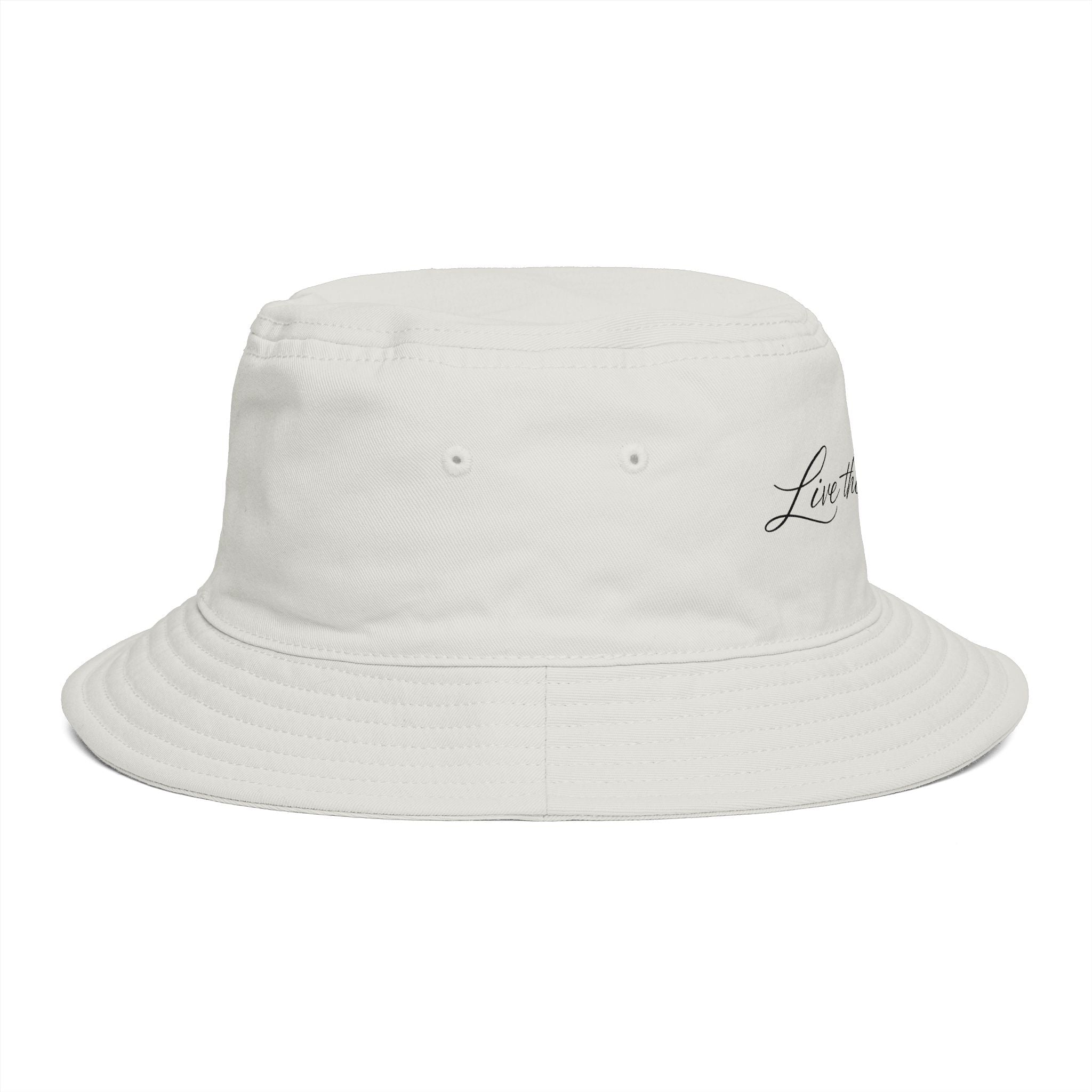 Bucket Hat — "Live the Wet Life" Embroidered Beach Bucket Hat