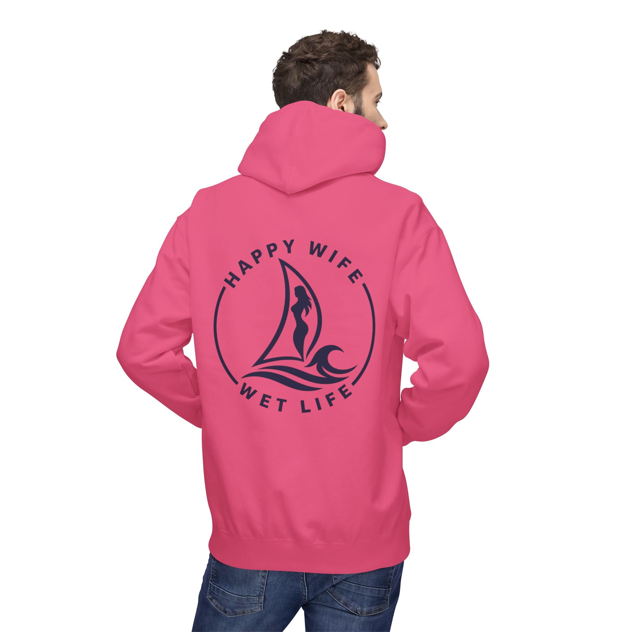 "Happy Life Wet Life" Nautical Graphic Pullover