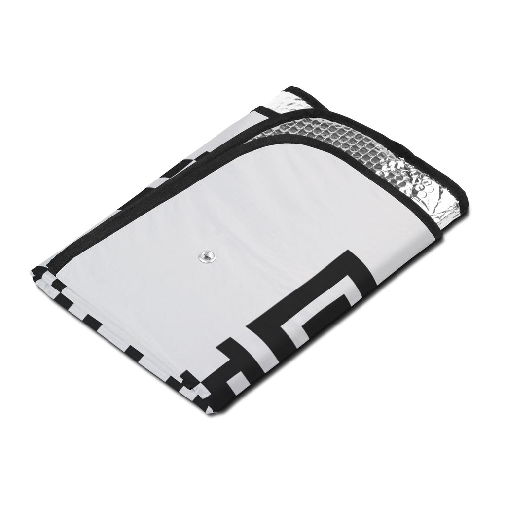 Car Sun Shade – "Happy Wife Wet Life" Sailboat Design with QR Code