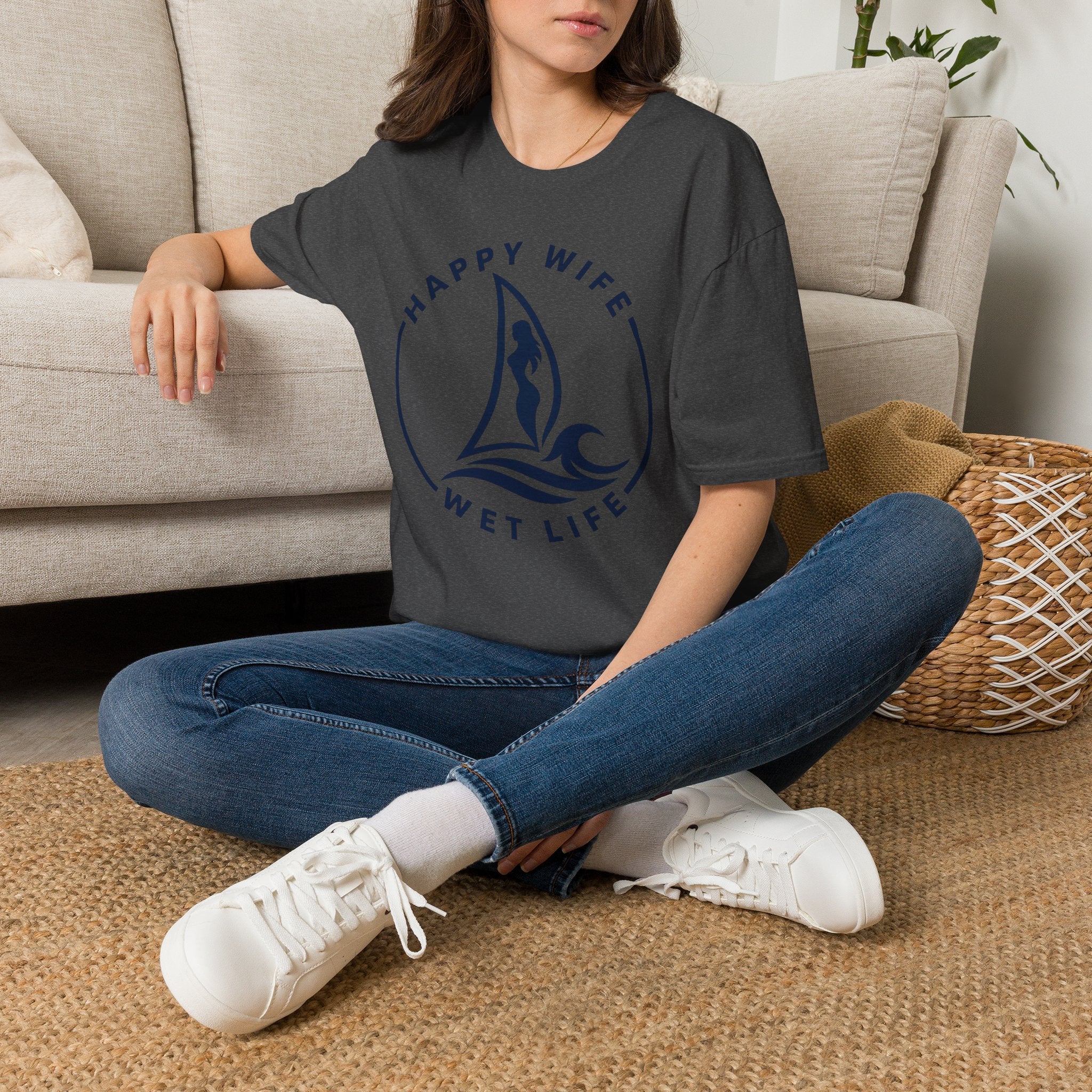 Unisex Happy Wife Wet Life T-Shirt — Brand Graphic Tee