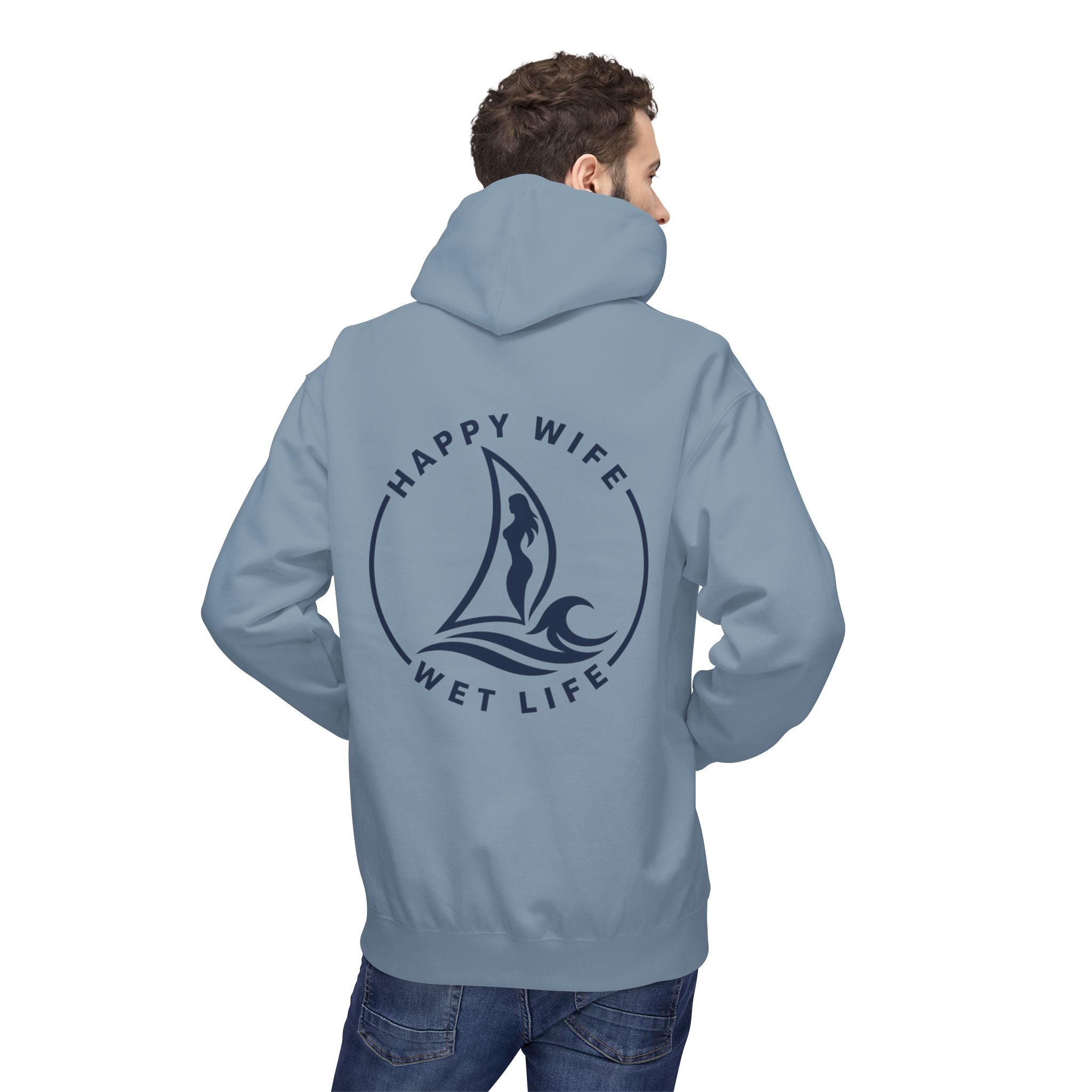 "Happy Life Wet Life" Nautical Graphic Pullover