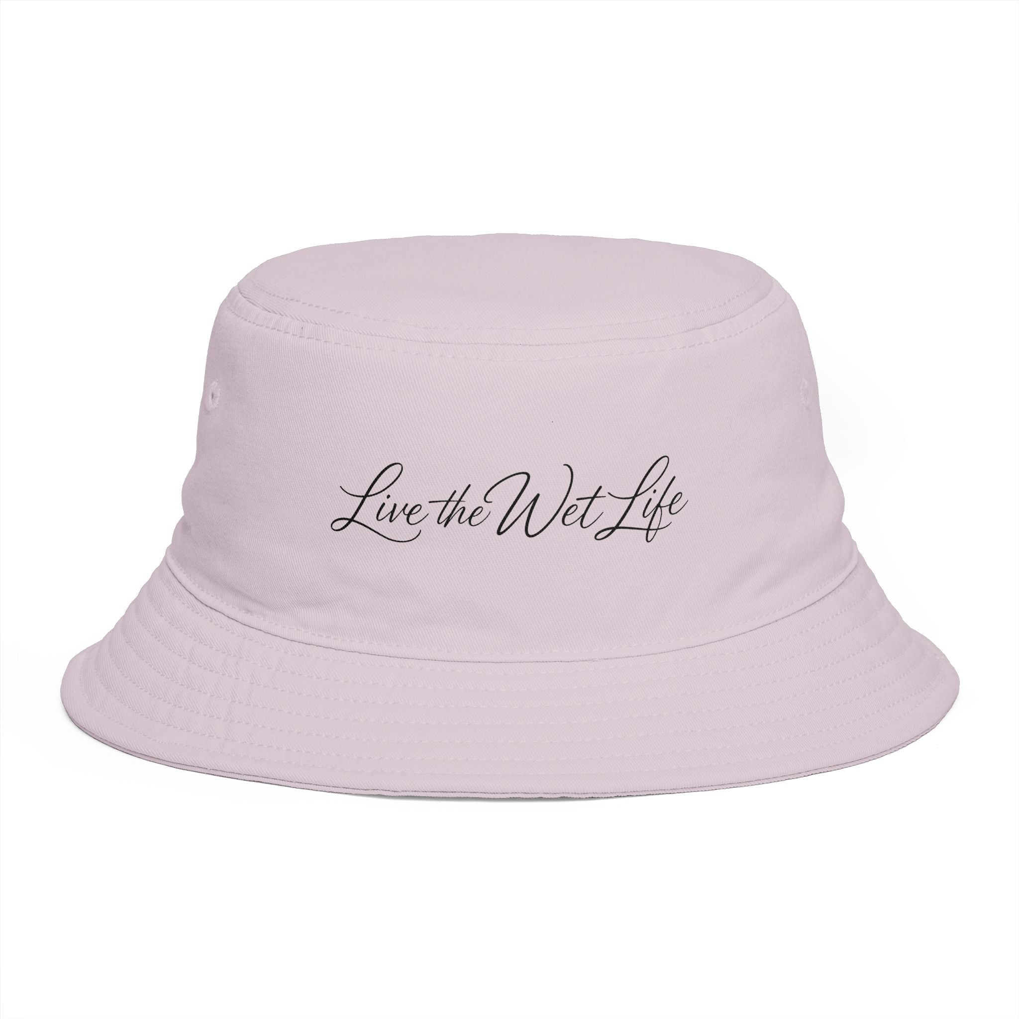 Bucket Hat — "Live the Wet Life" Embroidered Beach Bucket Hat