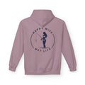 Happy Wife Wet Life Surf Hoodie — Minimal Surf Graphic Pullover
