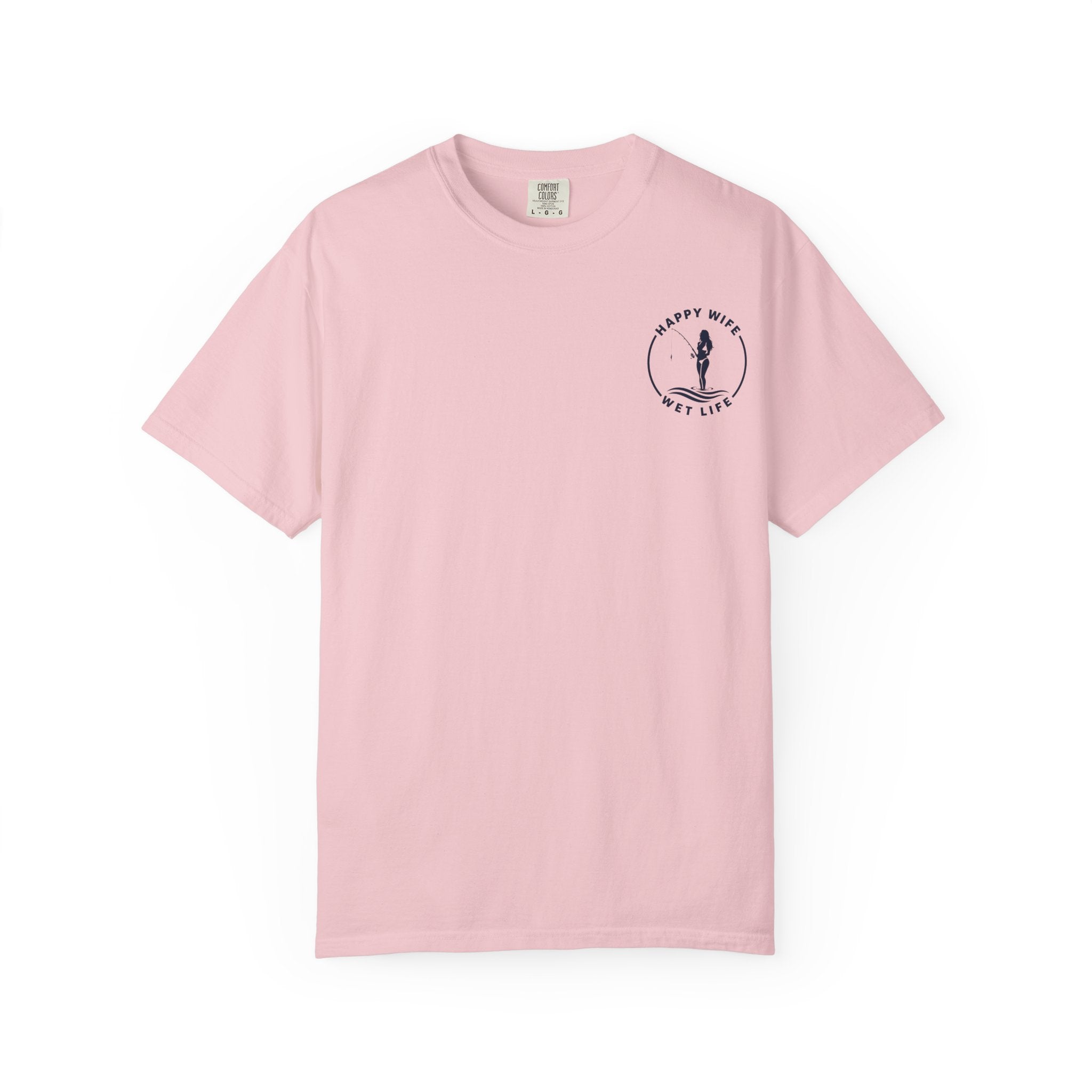 Women Fishing Graphic T-Shirt — "Rhythm of the Cast" Garment-Dyed Tee