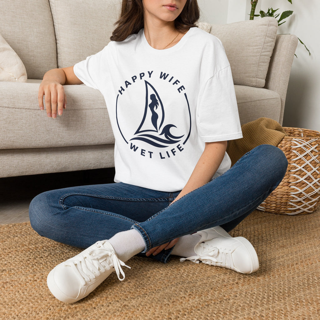 Unisex Happy Wife Wet Life T-Shirt — Brand Graphic Tee