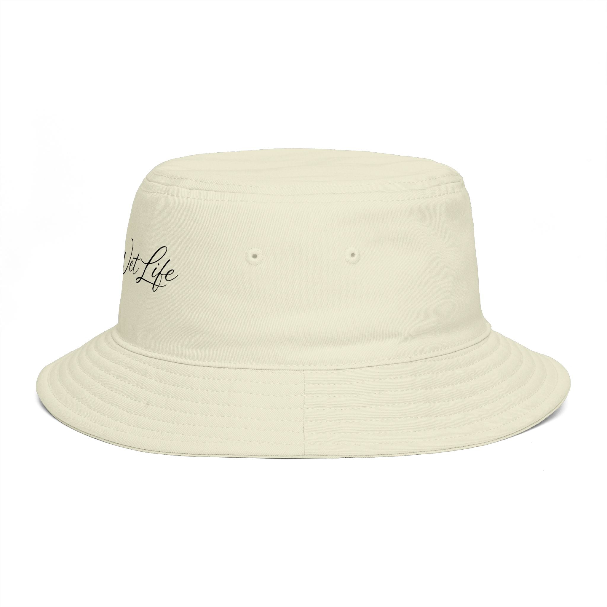 Bucket Hat — "Live the Wet Life" Embroidered Beach Bucket Hat