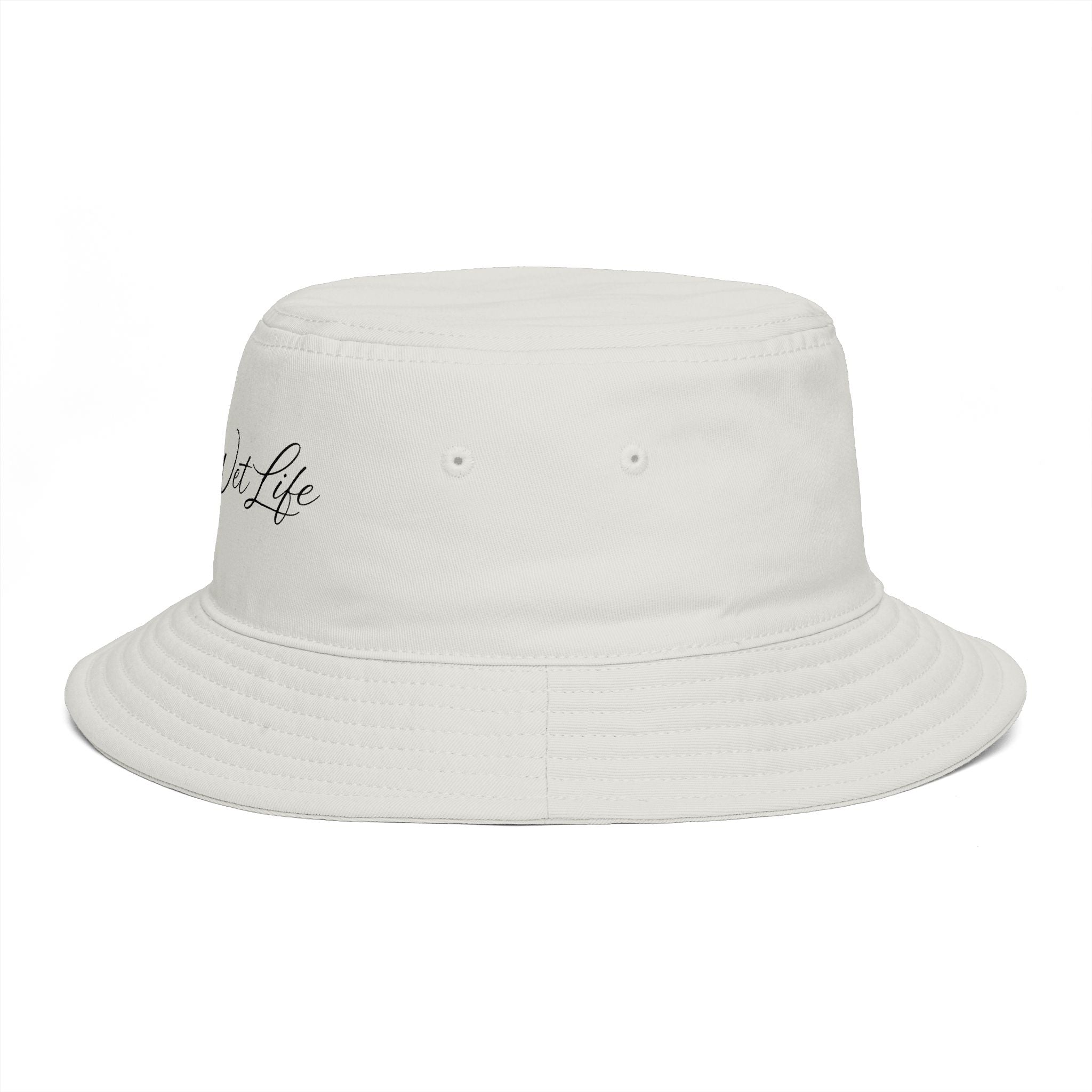 Bucket Hat — "Live the Wet Life" Embroidered Beach Bucket Hat