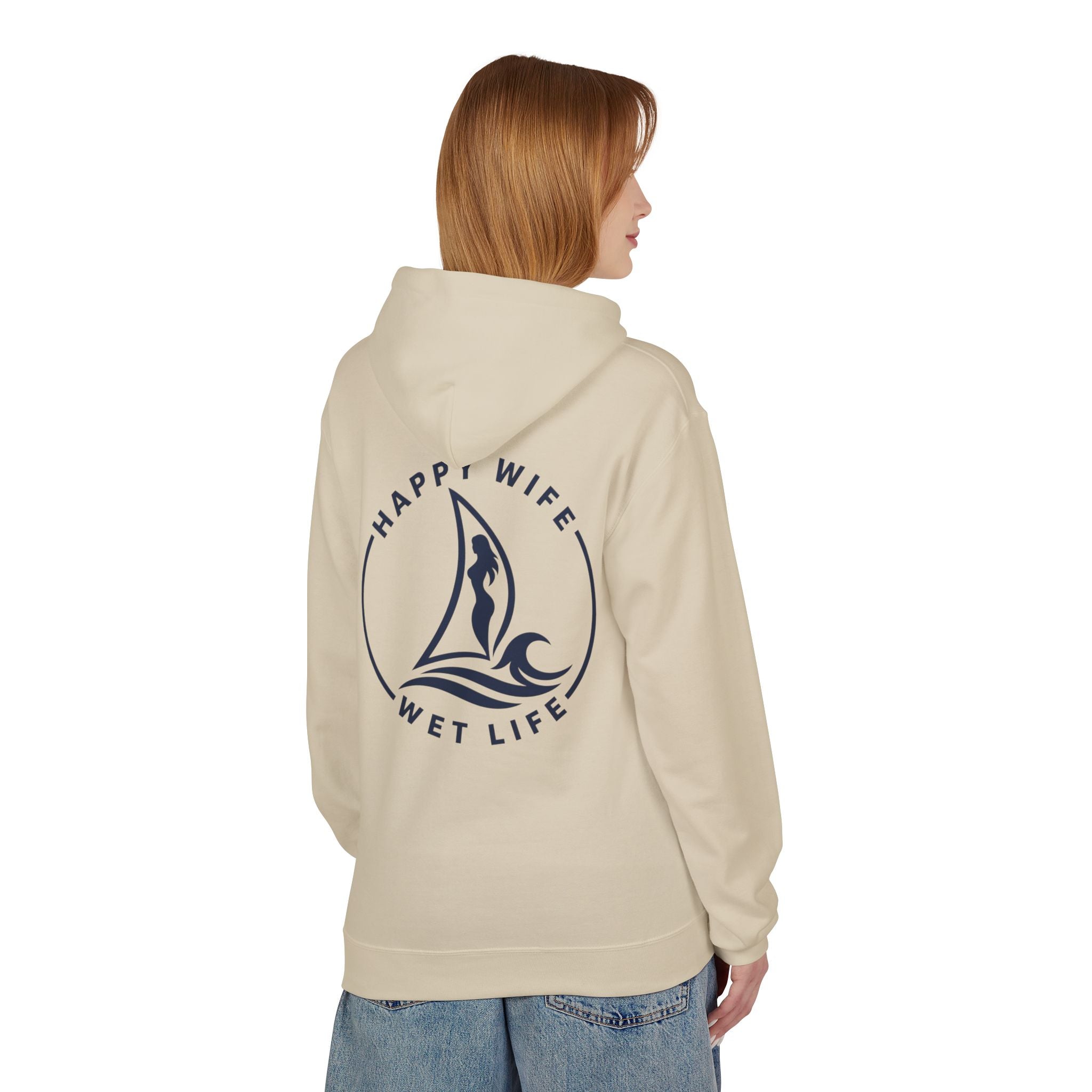 "Happy Life Wet Life" Nautical Graphic Pullover