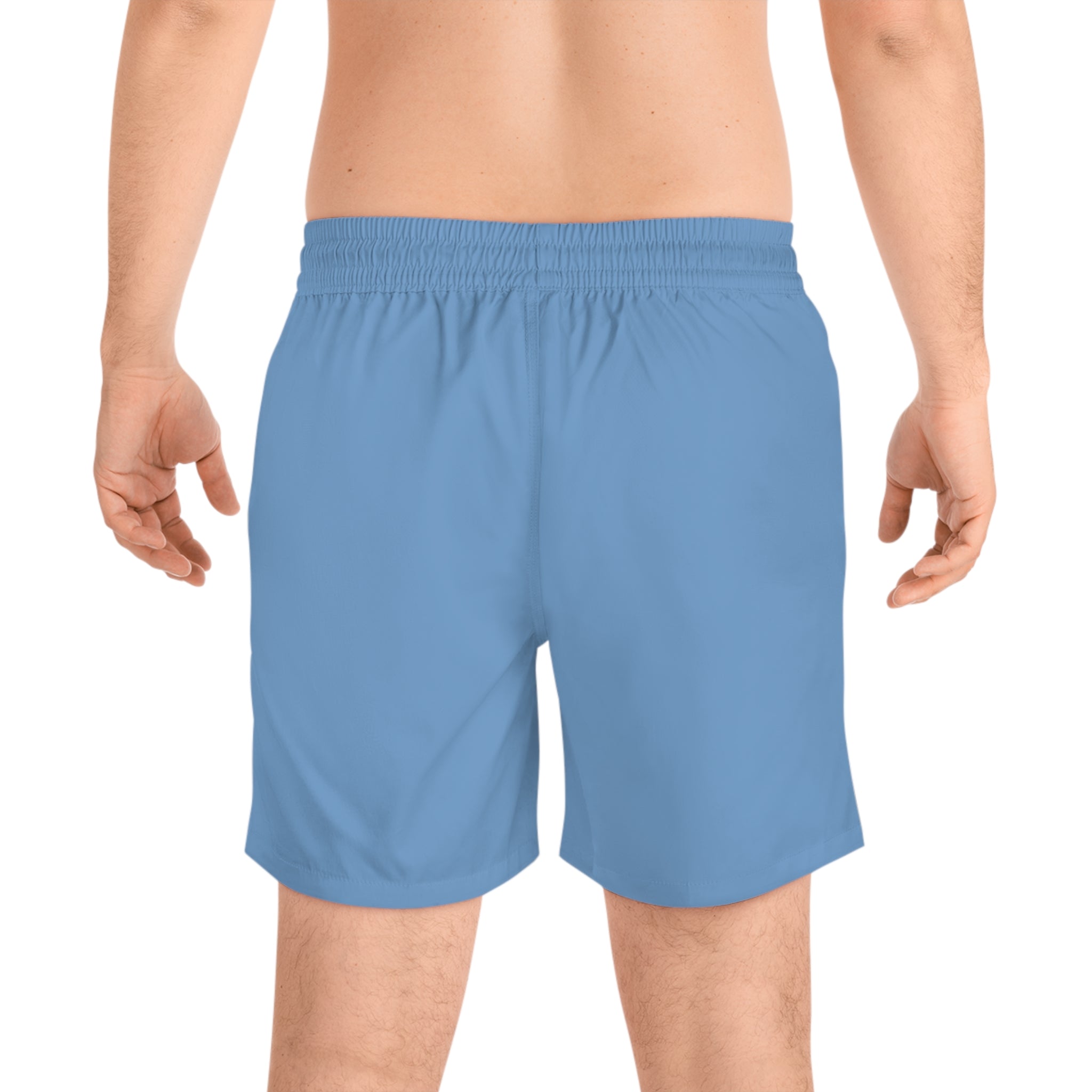 Men's Swim Shorts — "Happy Wife Wet Life" Sailboat Beach Trunk