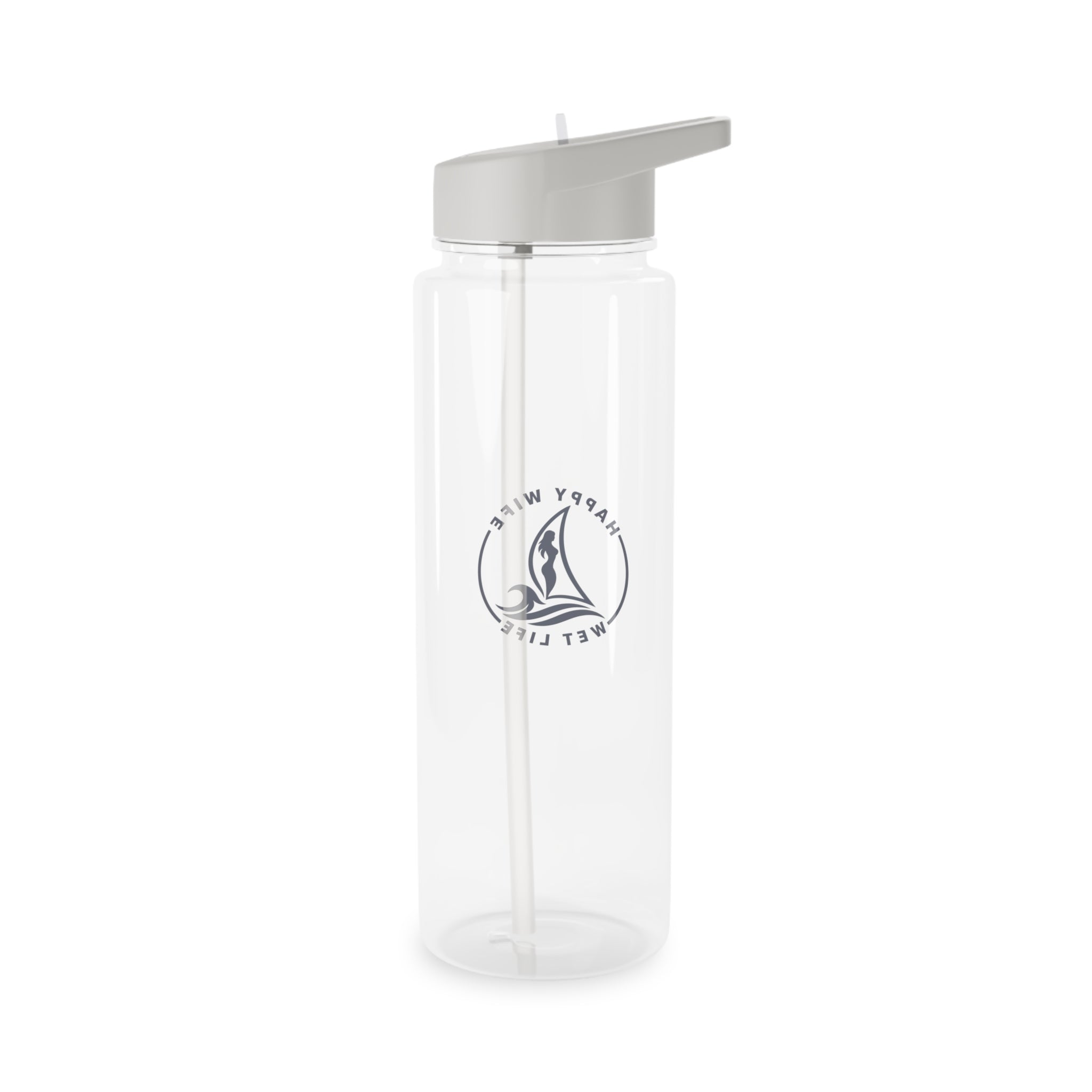 Tritan Water Bottle — "Happy Wife Wet Life" Surf Logo Sports Bottle