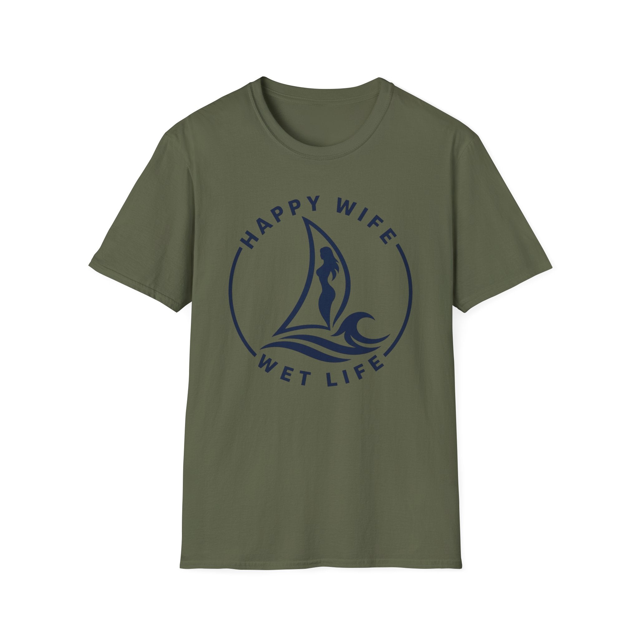 Unisex Happy Wife Wet Life T-Shirt — Brand Graphic Tee