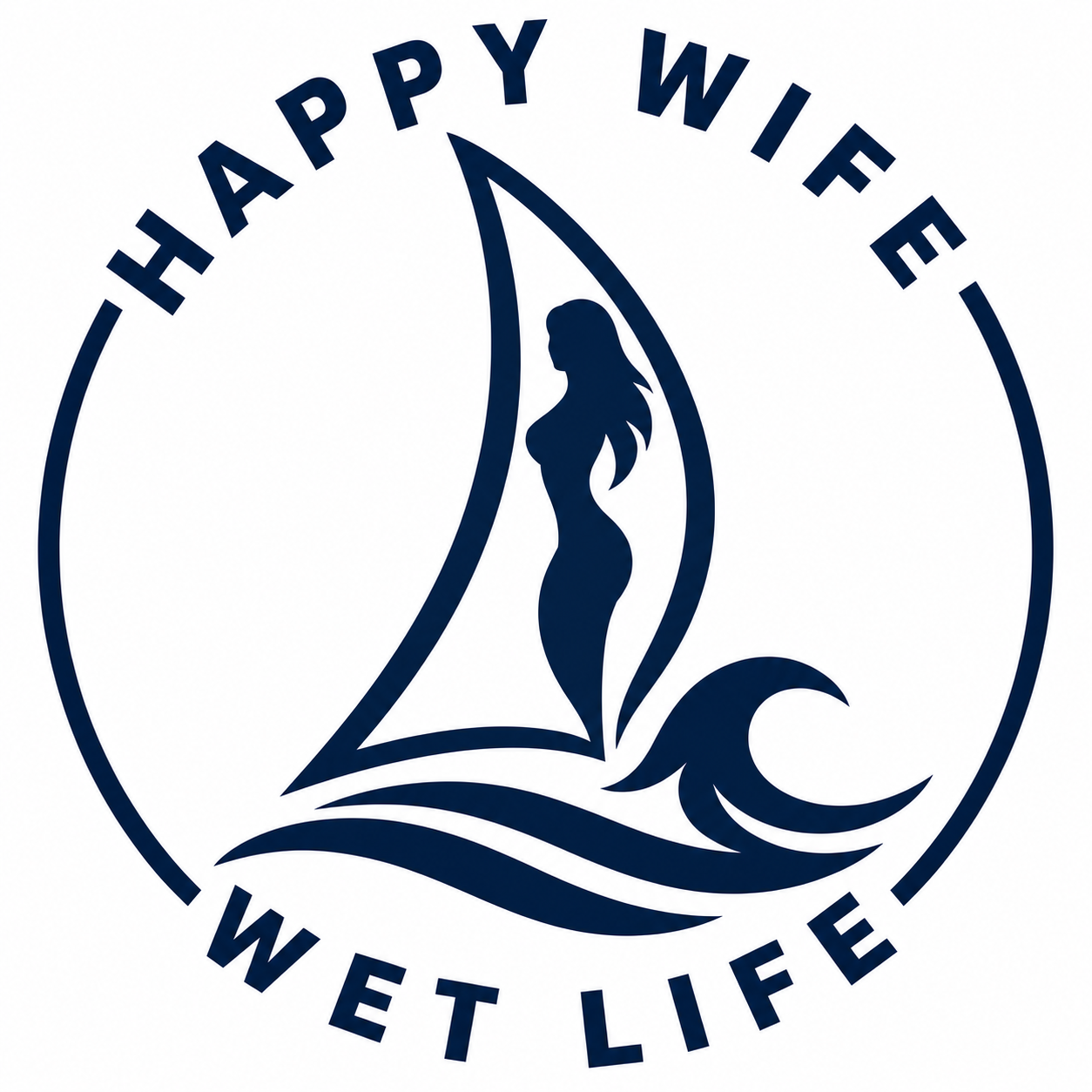 Wet Life 'Happy Wife' Sailboat T-Shirt